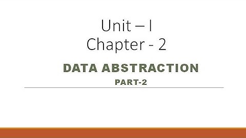 12th Computer Science - Chapter 2 - Data Abstraction [Part-2]