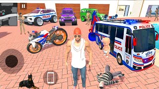 Franklin Purchase Modified Bus Delivery💥😱 Indian Theft Auto Simulator💥🚨 Indian Bikes Driving 3D Game screenshot 1