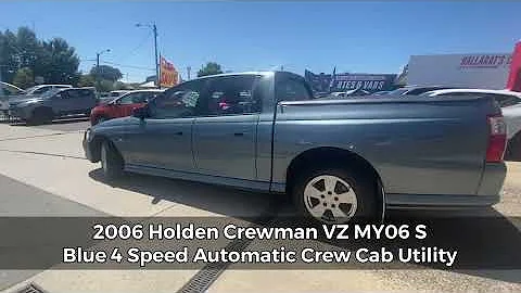 2006 Holden Crewman VZ MY06 S Blue 4 Speed Automatic Crew Cab Utility