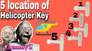 5 location of Helicopter Key in granny 2 version 1.1(update)|how to find helicopter key in granny 2
