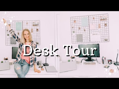 Desk Tour!| study/office space organization