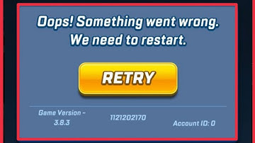 Sonic Forces Multiplayer Fix Oops! Something went wrong we need to restart problem solve