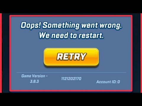 Sonic Forces Multiplayer Fix Oops! Something went wrong we need to restart problem solve