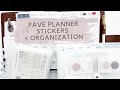 planner sticker collection | sticker organization