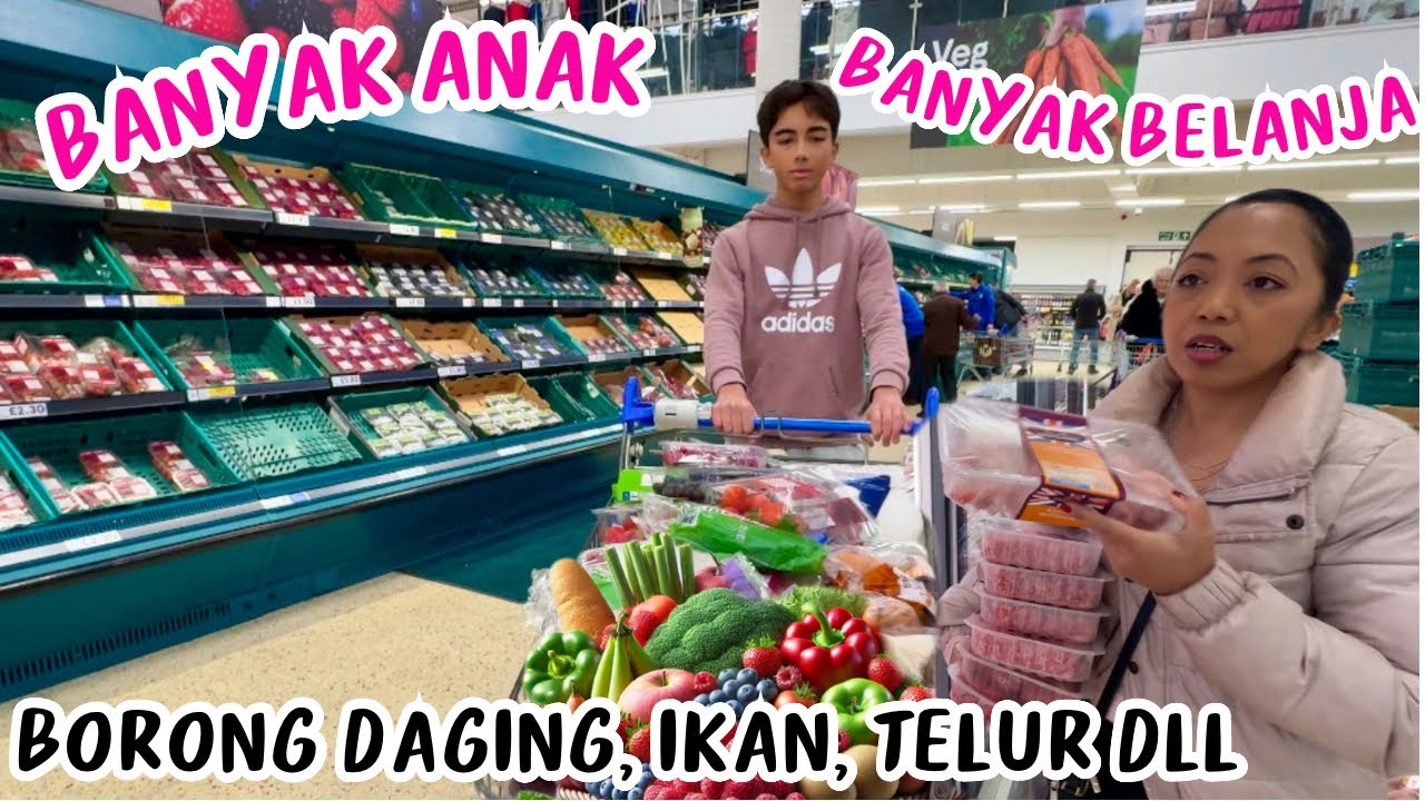 BELANJA BULANAN NYETOK DAGING, IKAN, TELOR & BANYAK LAGI‼️ pt2