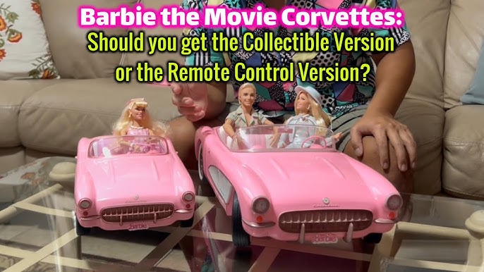 HOT WHEELS R/C BARBIE CORVETTE REMOTE CONTROL CAR FROM 'BARBIE: THE MOVIE'  - The Toy Book