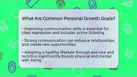 What Are Common Personal Growth Goals? - The Personal Growth Path
