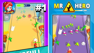 Mr Hero : Zombie Hunter - New Release - Hyper Hybrid Casual - Gameplay Walkthrough (iOS & Android)