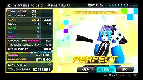 [ENG] The Intense Voice of Hatsune Miku EX (10☆) [PERFECT] Project DIVA F 2nd