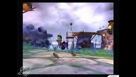 Rayman 3: Hoodlum Havoc GameCube Gameplay - Outside with