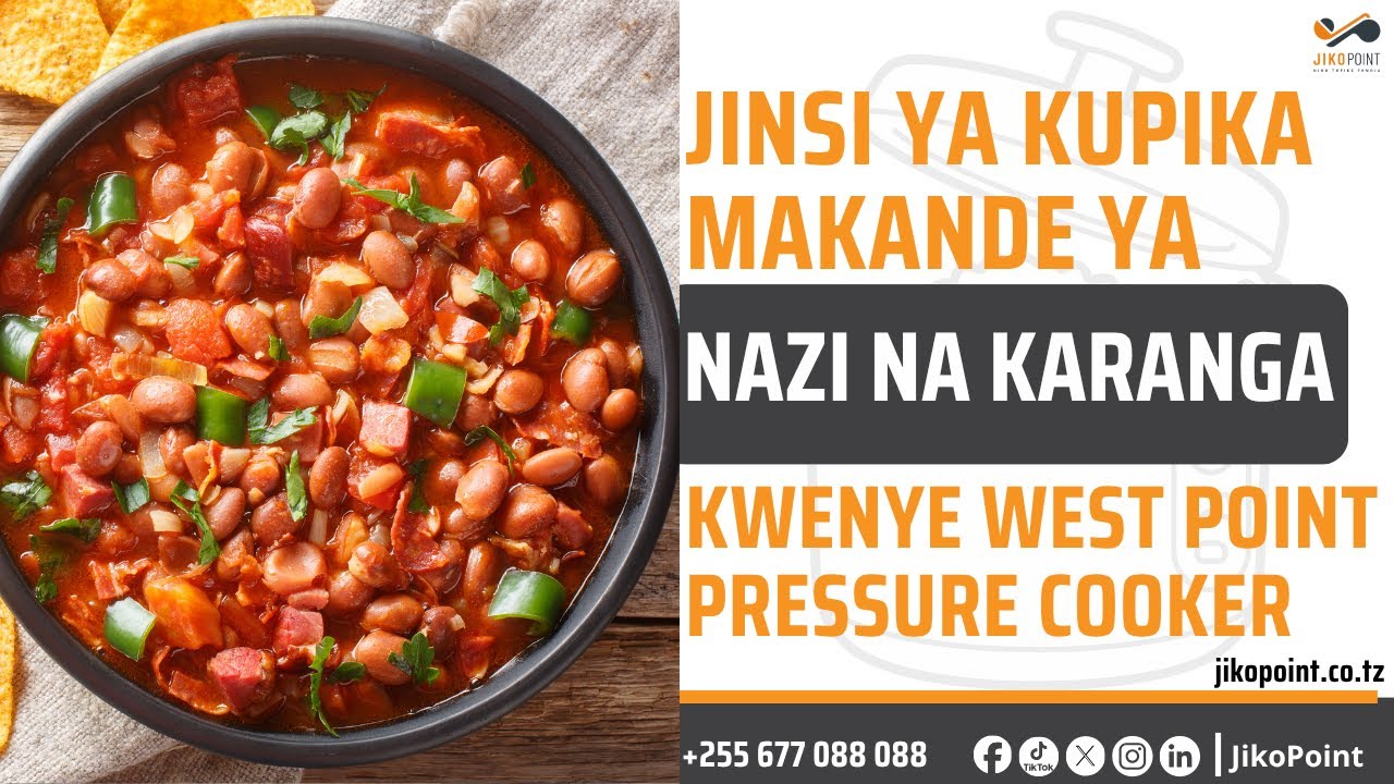 Jinsi ya kupika MAKANDE YA NAZI kwenye PRESSURE COOKER ya WEST POINT