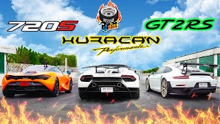 แข่งโหด Mclaren 720s v Huracan Performante v GT2 RS l Drag Race 4 ล้อ [Ep.2]