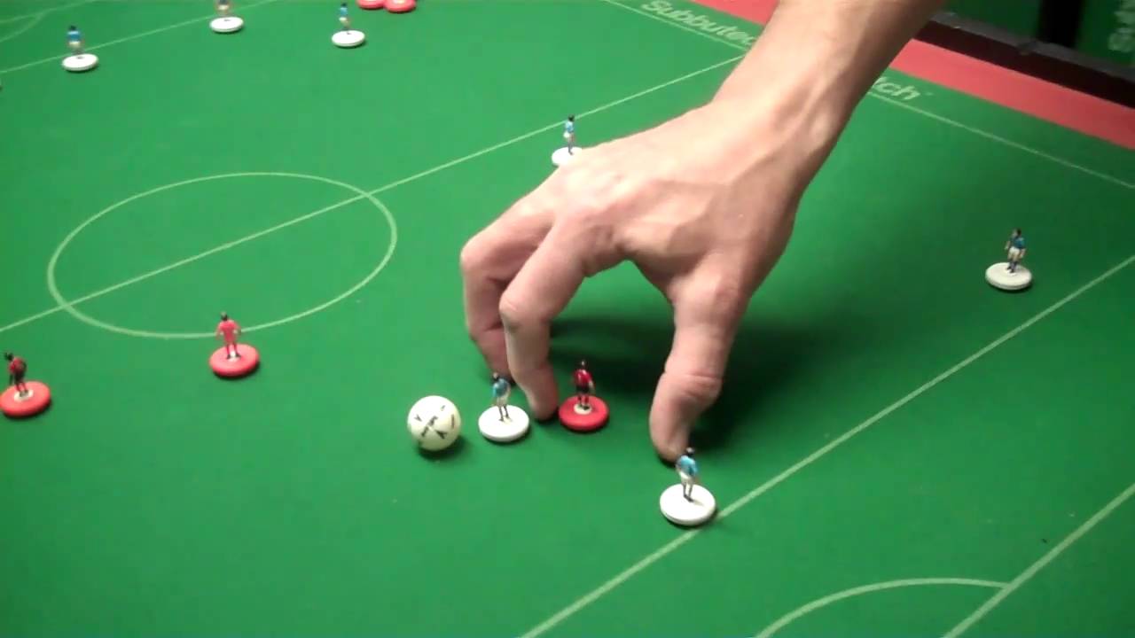 How To Play Subbuteo: Flicking the figure 