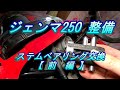 ジェンマ250 整備 #1.0 ステムベアリング交換【前編】