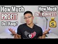 How much of my profit do i keep or reinvest amazon fba