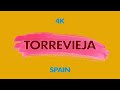 Torrevieja city, España. Driving downtown. 4K