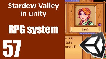 Stardew Valley like Game in Unity Episode 57 RPG system
