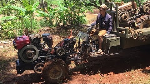 (Mơ vlogs) Tập128 xe công nông cầu đẩy chở xe cày ruộng Cái kết