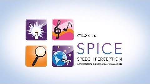 CID SPICE 2nd Edition auditory curriculum preview