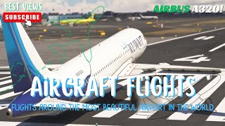 SMOOTH BIG Aero plane Landing!! Airbus A320 Kuwait Airways Landing at La Guardia Airport