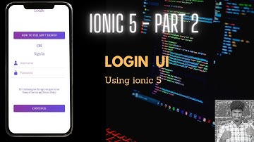 Login UI | Ionic Series | Developers Tutorial |