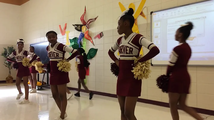 Carver Middle School cheer squad give special perf...