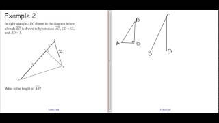 Similar triangles IV (Overlapping right triangles)