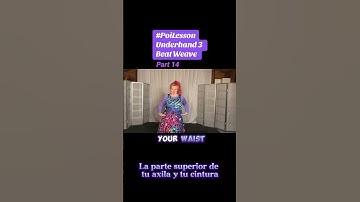 Pt14 Poi Underhand 3 Beat Weave #Poi #PoiLesson #PoiTutorial #PoiDance  #FlowArts