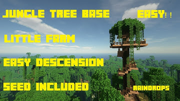 Minecraft: How To Build a Survival Jungle Tree House/Base | Easy Tutorial
