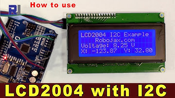 Introduction to LCD2004 LCD display with I2C module for Arduino RJT100