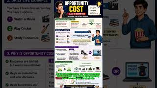 Hidden Cost of Every Decision! 😱 | Opportunity Cost Class 12