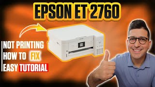 epson et 2760 - not printing color/ black - printer error fixed - how to clean printhead