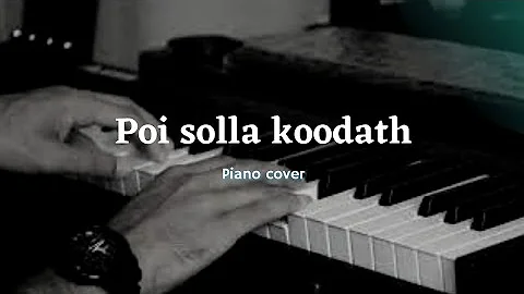 Poi solla koodath kadhali - Run | Vidyasagar | Piano cover | Allwin Paul