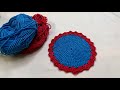 DIY Crochet Coaster | Easy Handmade Knitted Cup Mat