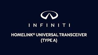 2026 INFINITI QX60 - HomeLink® Universal Transceiver (Type A)