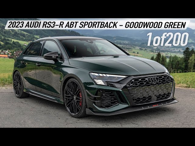 FAVORITE SPEC? 2023 AUDI RS3-R ABT SPORTBACK 500HP - Goodwood Green super  hot hatch - 1 of 200 