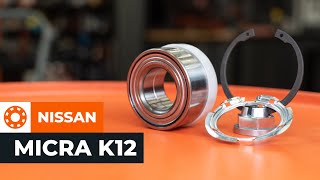 How to replace Wheel bearings NISSAN MICRA III (K12) Tutorial