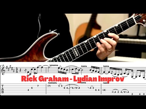 The most technically proficient guitar player!?!? Rick Graham - Lydian Improv