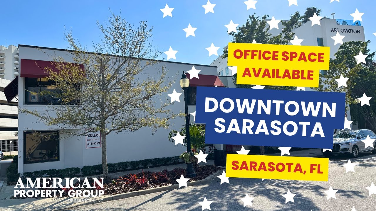 Downtown Sarasota Office Space for Lease | 1,500 SF | 1266 1st St Walkthrough Tour