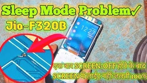 Jio f320b sleep mode solution | jio f320b sleep mode | Jio f320b /sleeping mood recover#jiophone