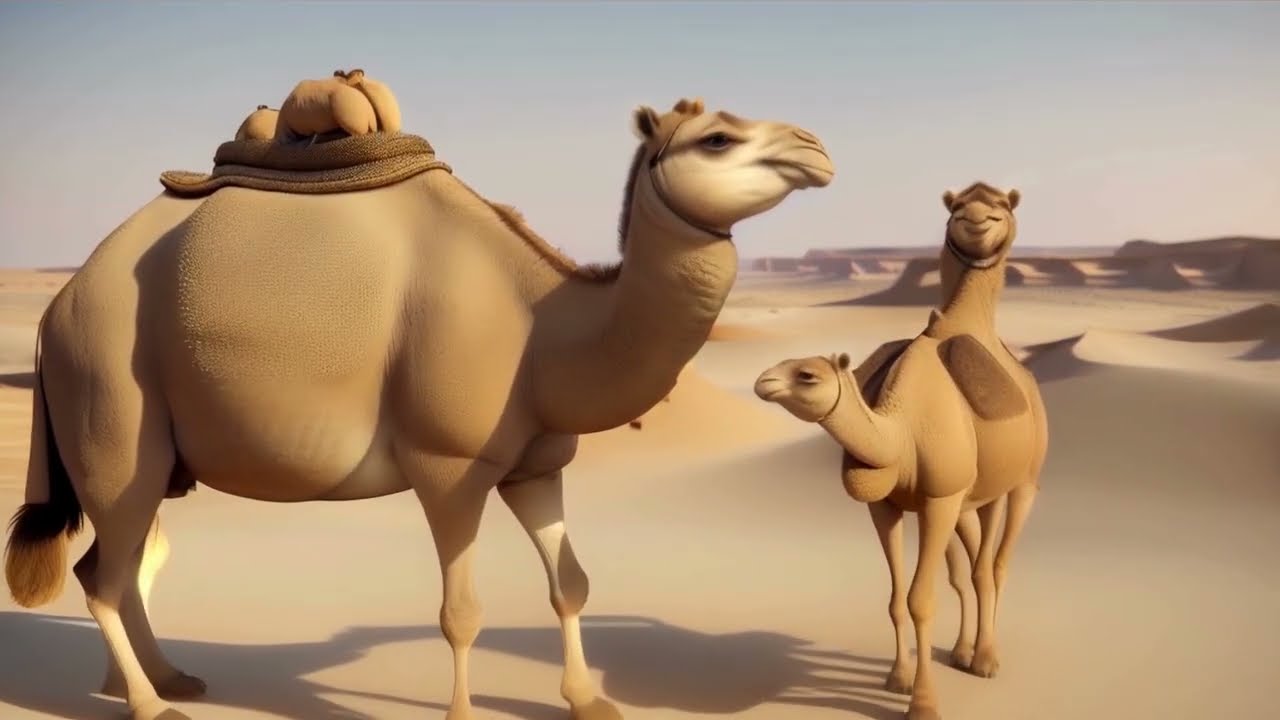 Tale Of The Curious Camel | Moral Kids Story | Dinoworld Nursery Rhymes & Kids Stories