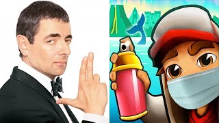 Subway Surfers Iceland 2020 vs Subway Mr BEAN Run Gameplay HD screenshot 3