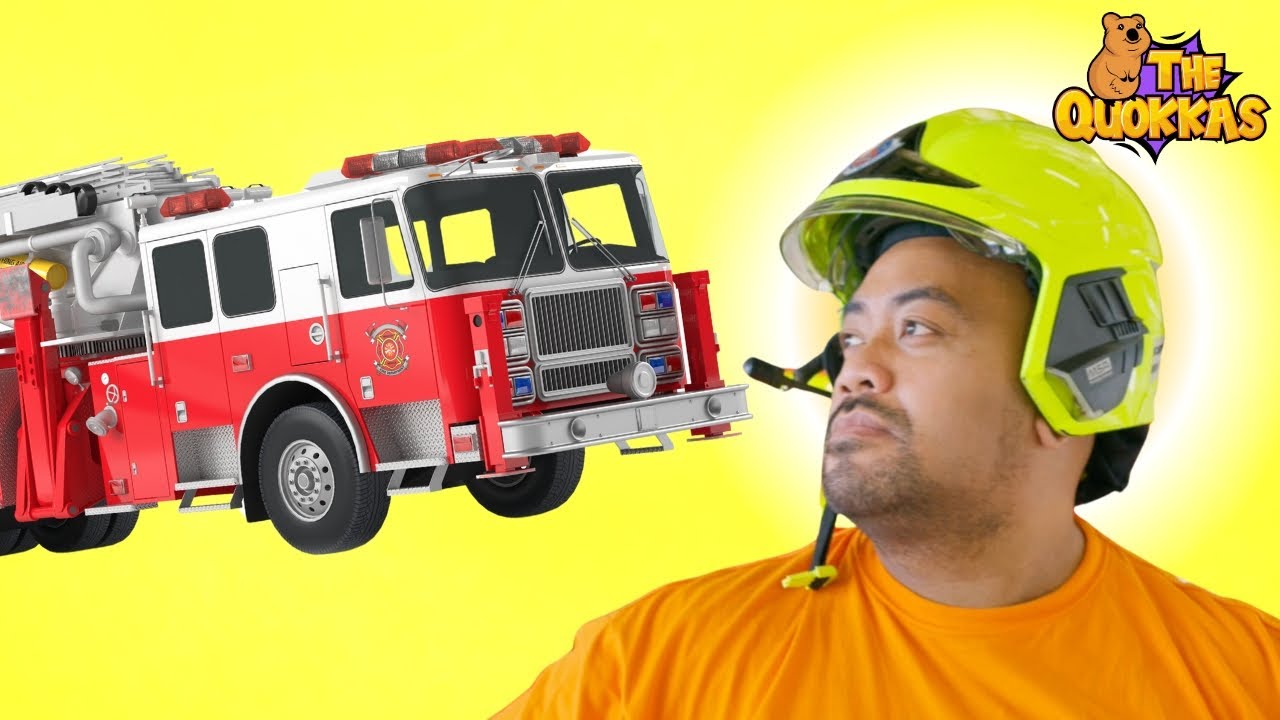 Fire Truck! 🚒 | Firefighter Song for Kids | Rescue & Adventure Song | Rescue | The Quokkas