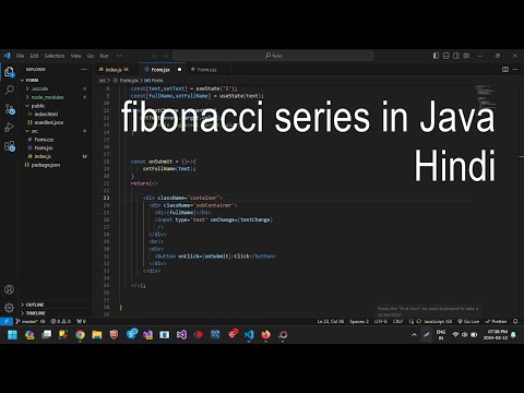 fibonacci series in java using for loop   fibonacci series in hindi