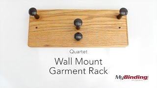 Wall Mount CD Shelves (Honey Oak) Quartet Wall Mount Garment Rack