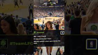 NBA entries jumped +56% week over week during playoffs on LFG. #NBA #SportsAnalytics #TeamLFG