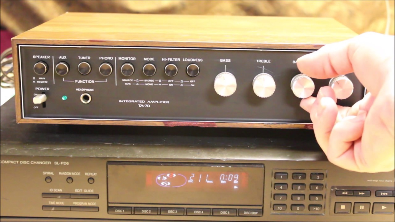 Demo of a Vintage Sony Stereo Integrated Amplifier (197276) TA 70