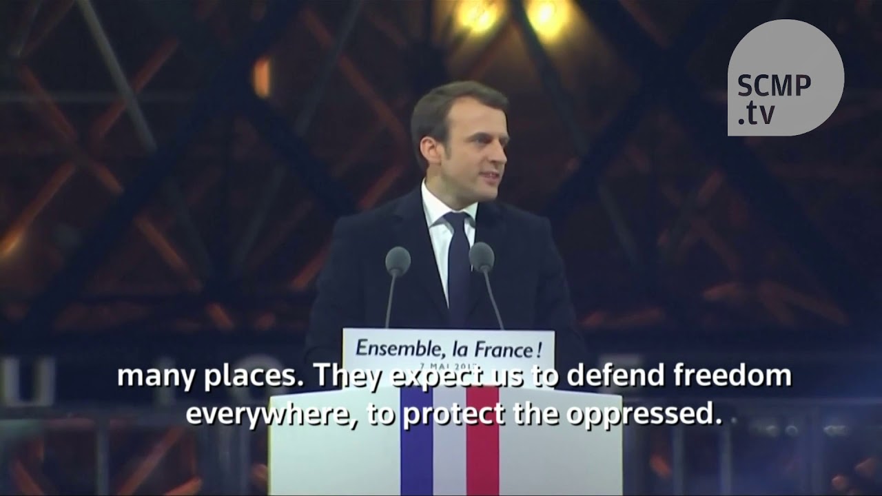 In victory speech, Macron pledges to serve France with 'humility and love'