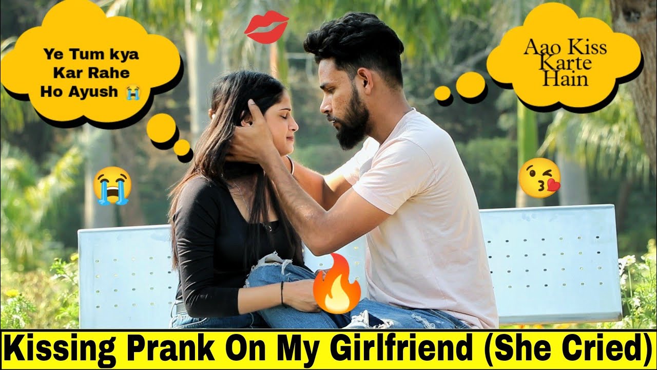 Kissing Prank On My Girlfriend (She Cried) By Ayush | Apka Ayush