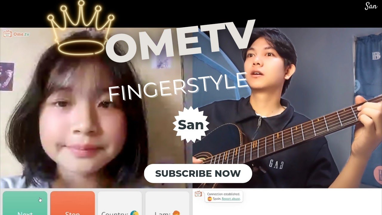 When a Fingerstyle  guitarist starts using Ometv 🖤🎼🎶
